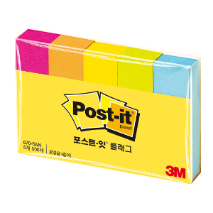 3M 포스트잇 플래그 분류용(종이) 670-5AN Value pack
