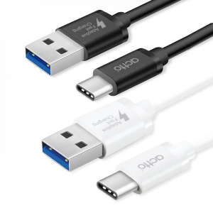 엑토 TC-15 퀵 타입C USB 3.1 충전&amp;데이터 케이블 (블랙)
