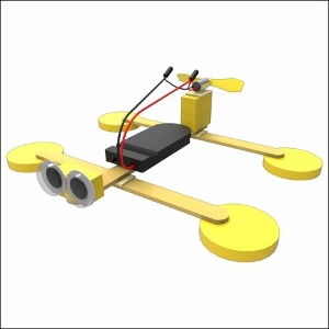 전동풍력소금쟁이로봇(3V 수은건전지포함)-1인