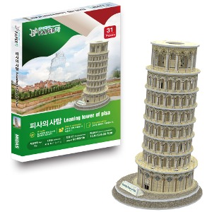 [Maskot Almacen] 세계유명 건축물 3D 입체퍼즐 만들기 ( 피사의 사탑 )
