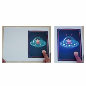 LED 창의 우주선 카드 만들기