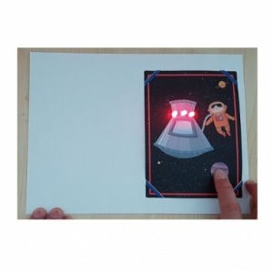 LED 창의 우주인 카드 만들기